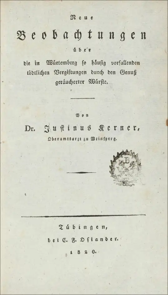 Kerner 1820年专著封面