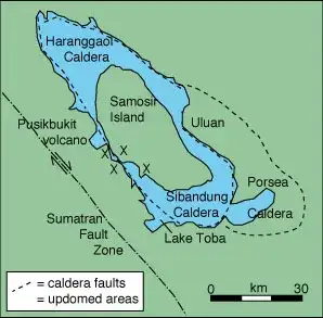多巴火山地质地图