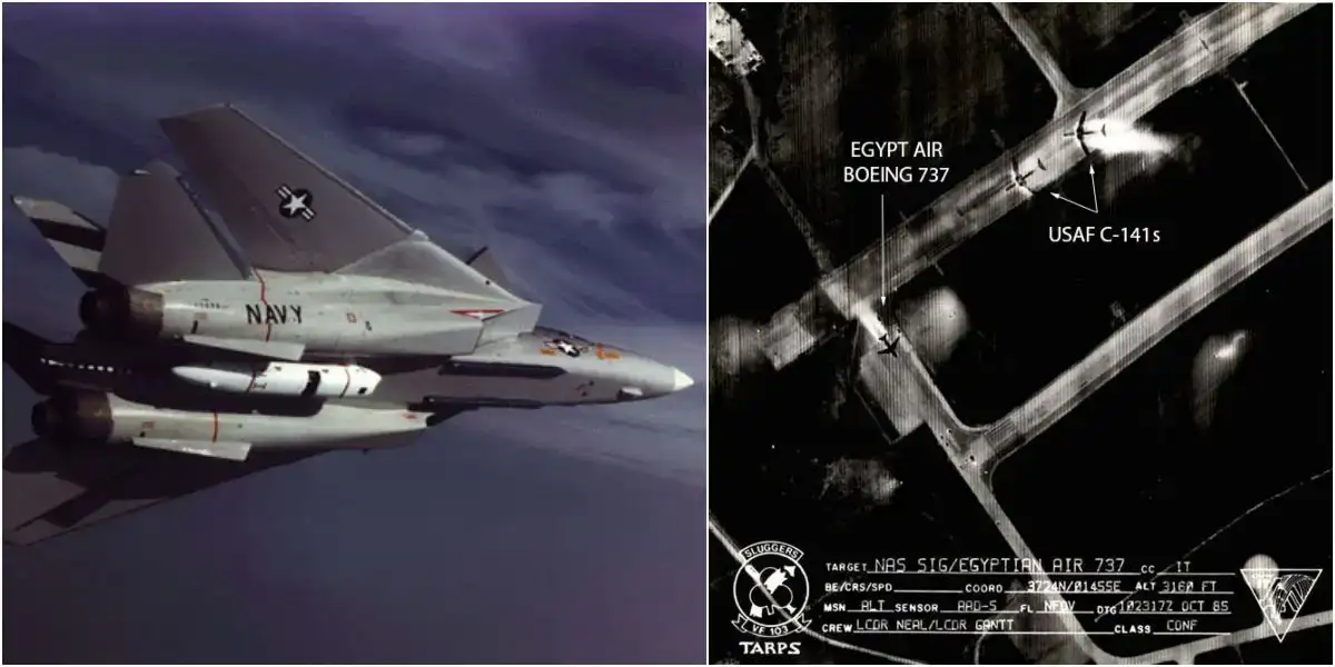 F-14雄猫战斗机配备TARPS战术侦察吊舱
