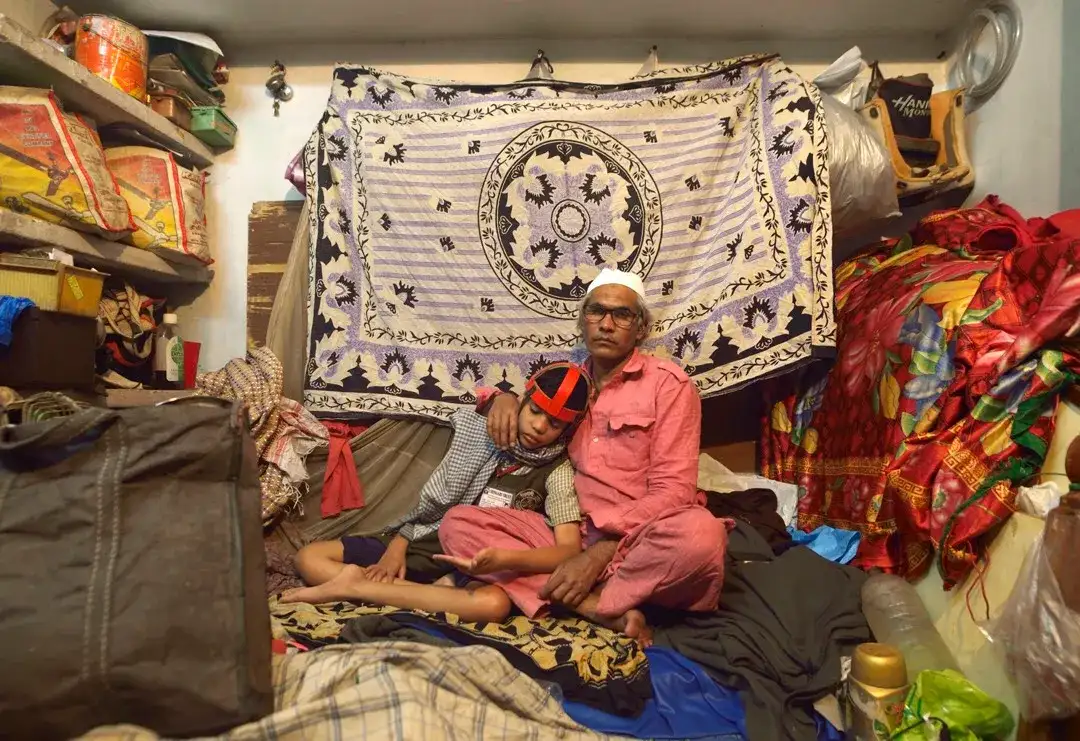 博帕尔的残疾儿童,他们的父母或祖父母是毒气受害者