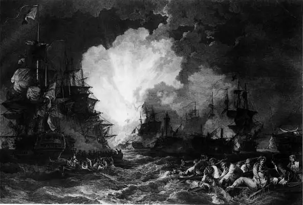 尼罗河海战场景画