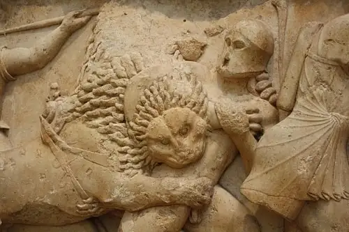 德尔斐锡弗诺斯宝库巨人之战浮雕