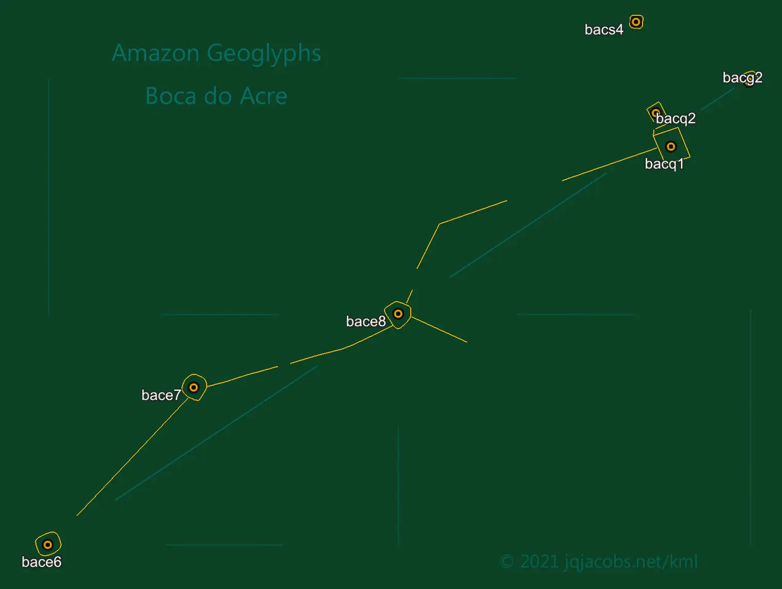 亚马逊博卡杜阿克雷地画群卫星图像