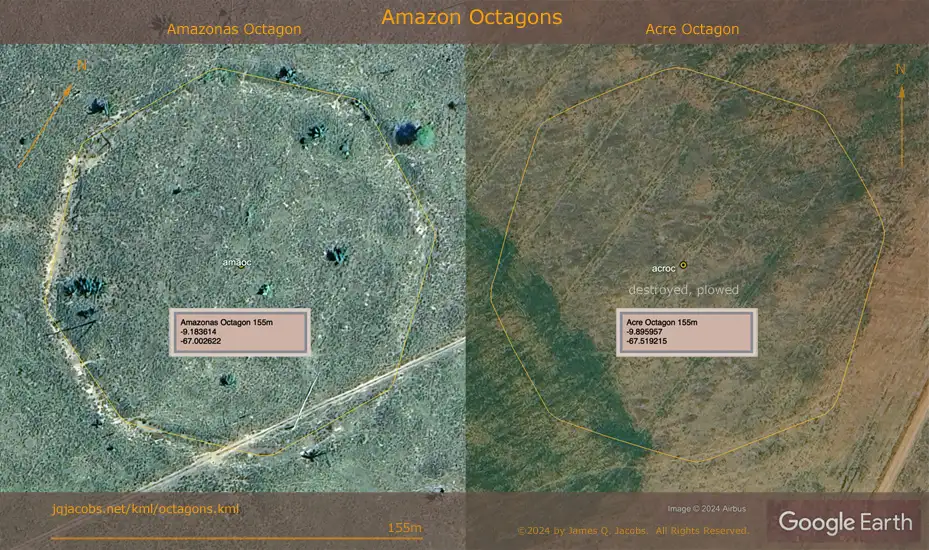 亚马逊八角形地画