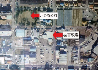 案发现场附近航空照片