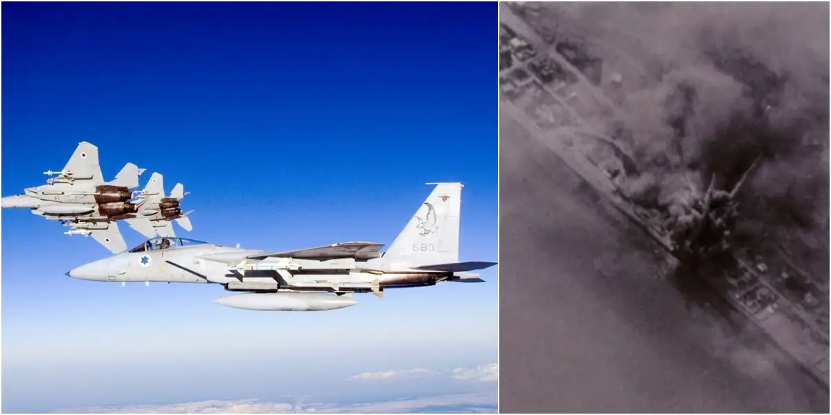 木腿行动示意图：以色列F-15战机对突尼斯巴解组织总部的精确打击