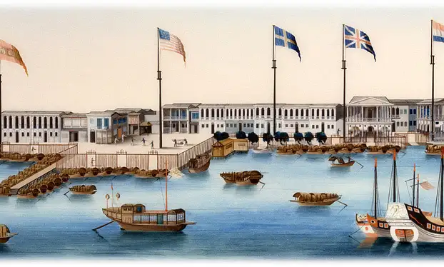 广州外国商馆，约1805年