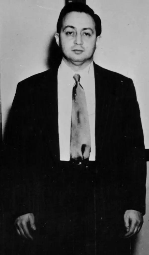 哈里·戈尔德的FBI档案照片,他是福克斯在美国期间的主要联络人