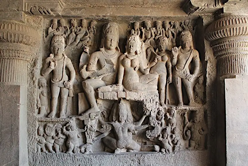 神庙内的艺术雕刻