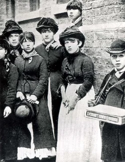 1888年火柴女工罢工的历史照片