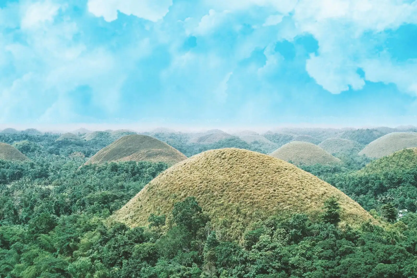 壮观的巧克力山