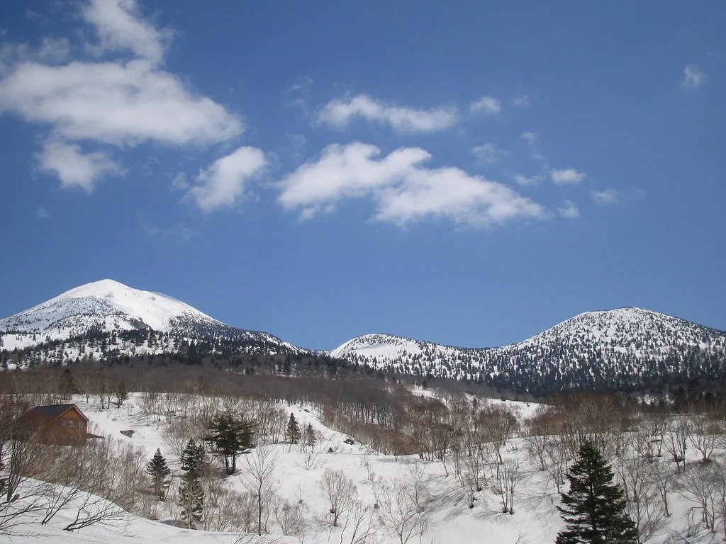 八甲田山冬季雪景