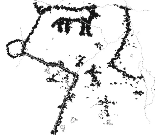 瞪羚与风筝的岩画