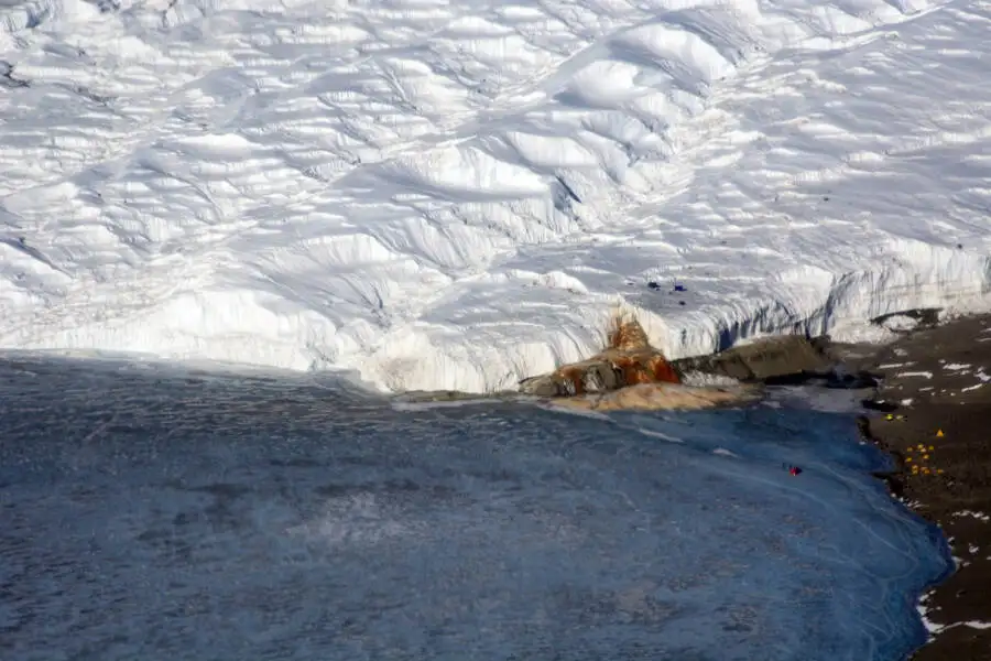 Blood Falls aerial view