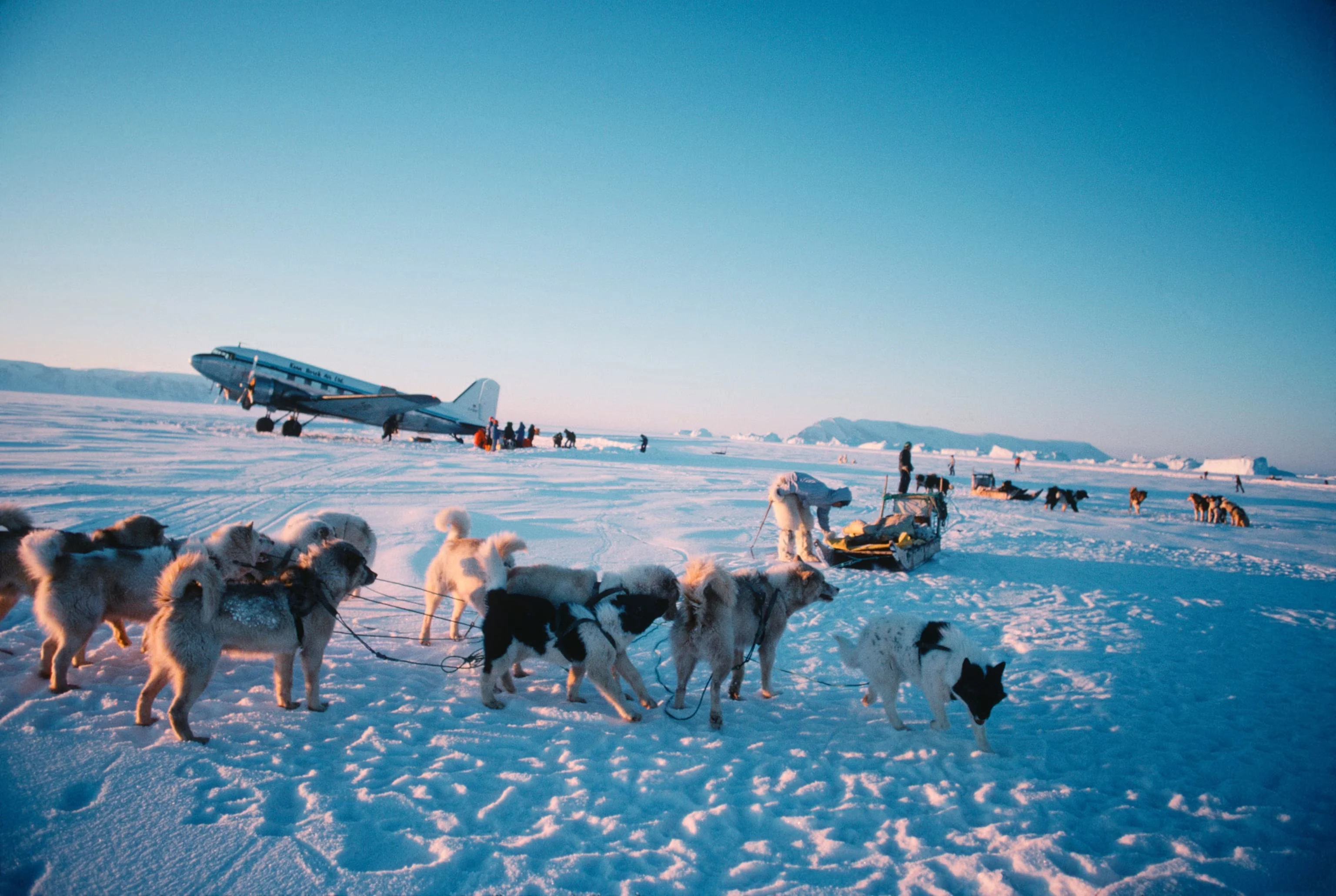植村直己在北极点探险中，1978年