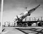 Sprint missile being loaded into launch cell