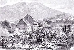 法国远征军攻击海地起义者