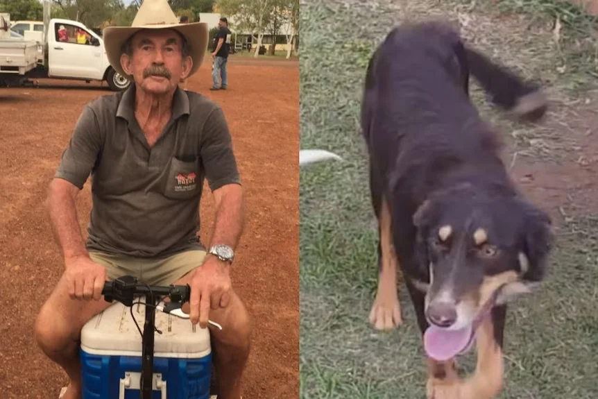 Paddy Moriarty和他的狗Kellie