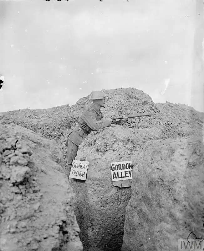 英军战壕中的哨兵，戈登高地团