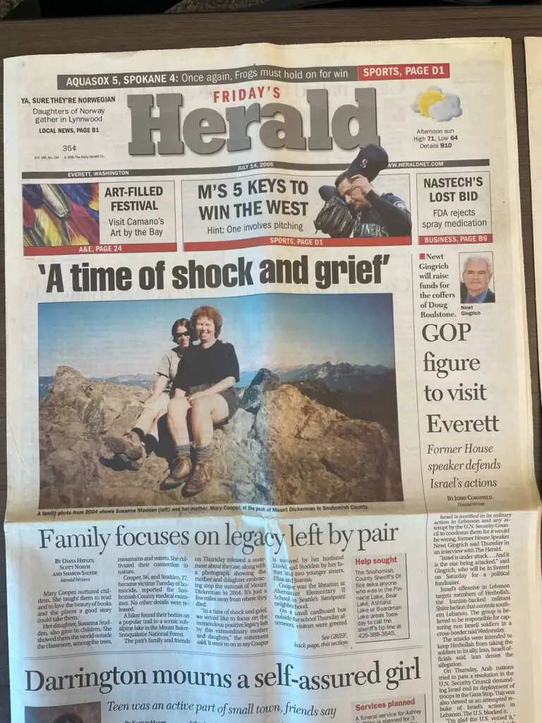 2006年7月14日《埃弗雷特先驱报》头版