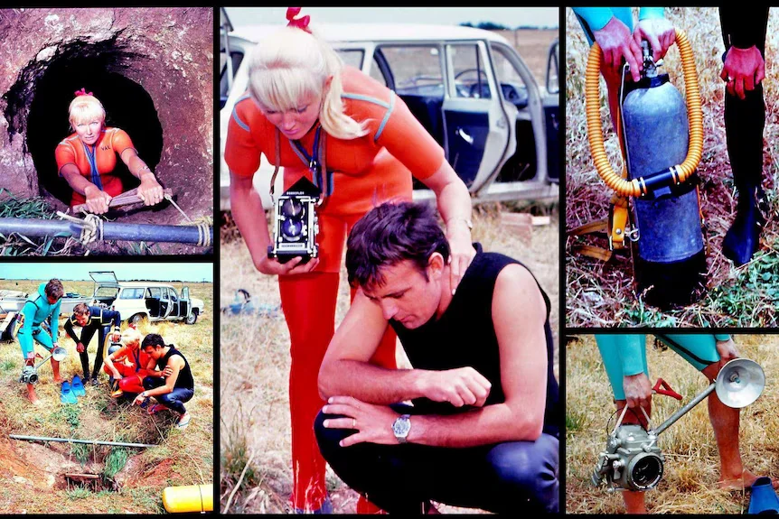 The Shaft sinkhole在1966年的照片