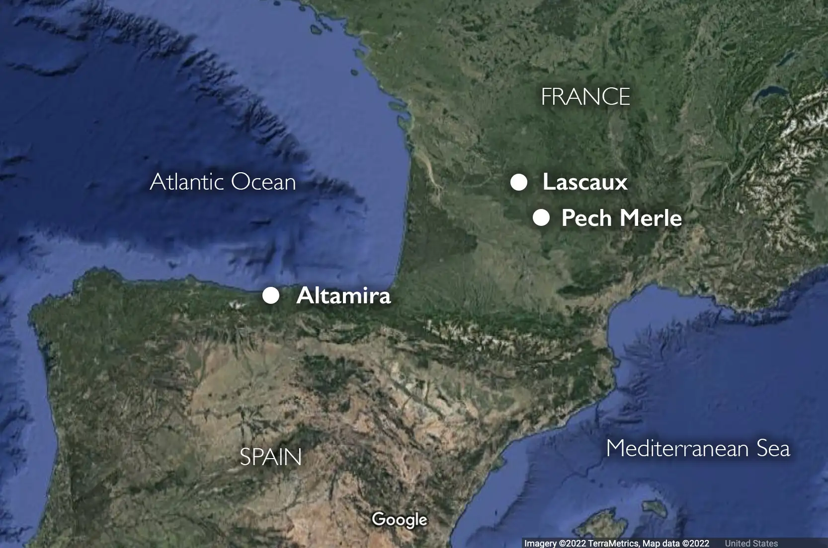 拉斯科洞穴位置图