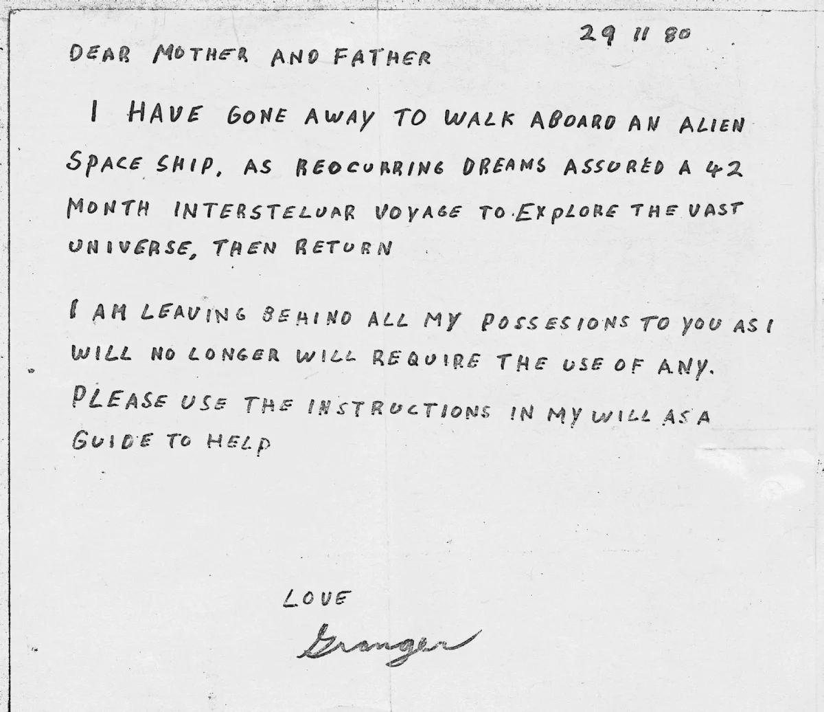 格兰杰留下的纸条