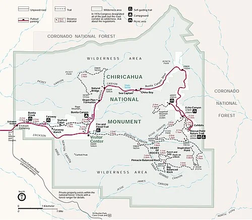 奇里卡瓦国家纪念碑景观