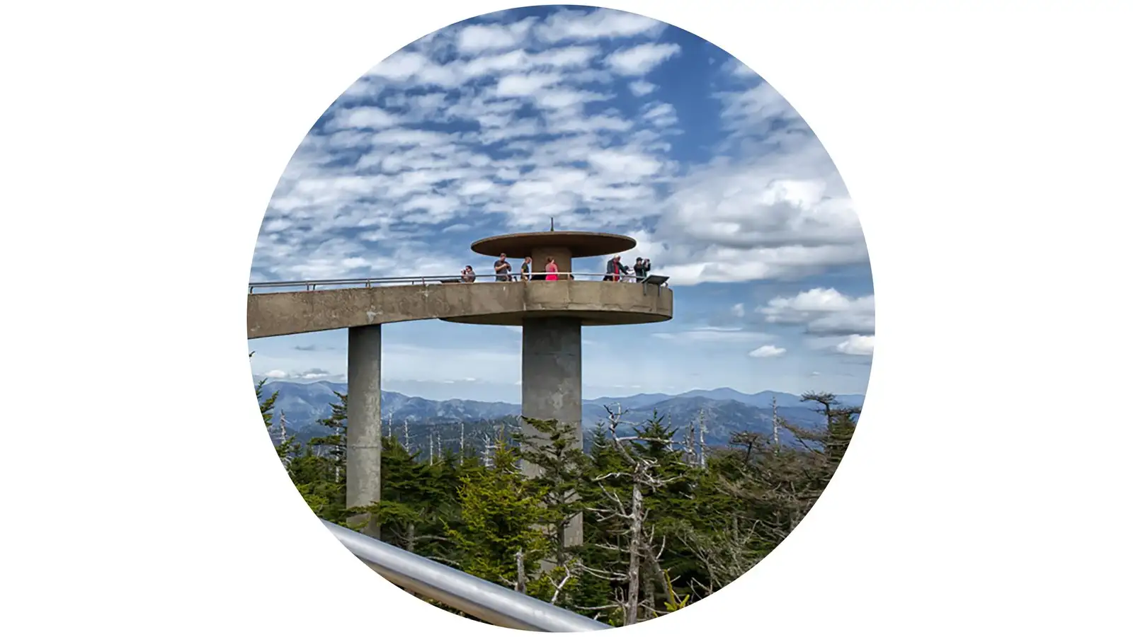 Kuwohi Observation Tower at Great Smoky Mountains National Park