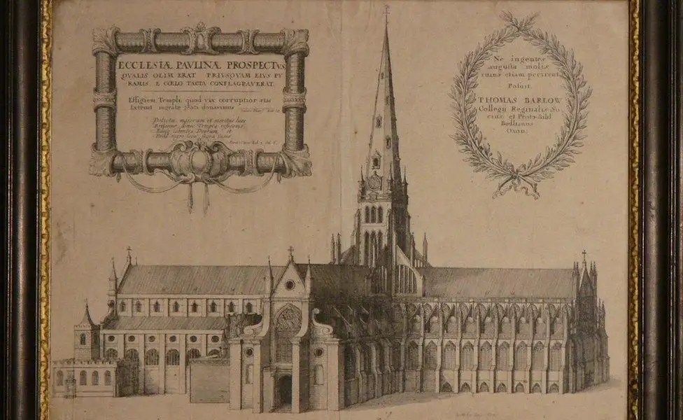 旧圣保罗大教堂版画