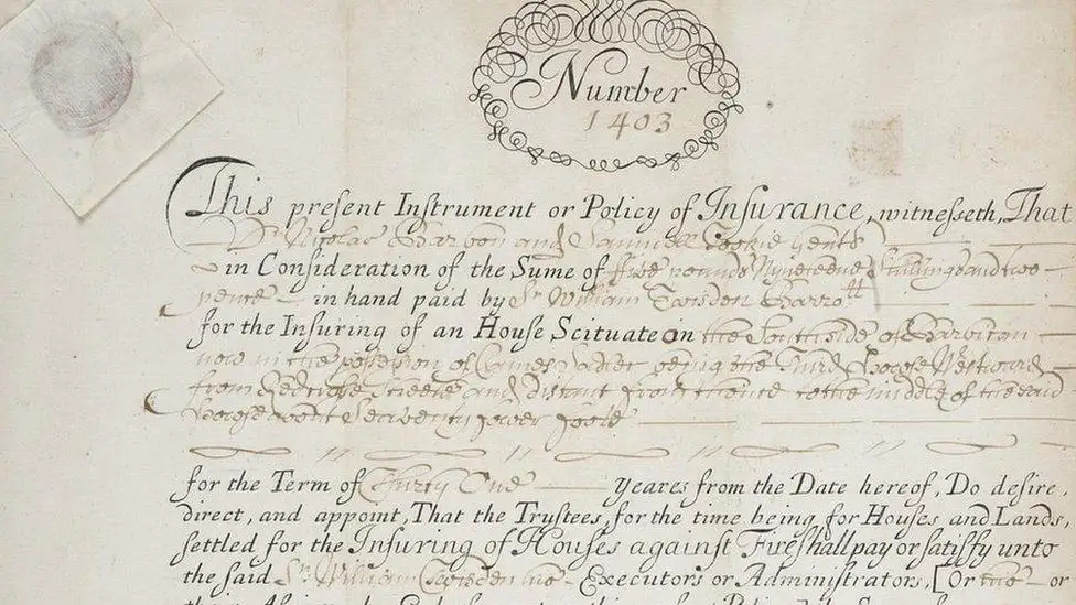最早的保险单文件