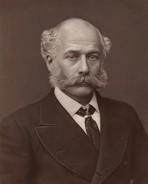 Joseph Bazalgette肖像，伦敦下水道系统的设计师