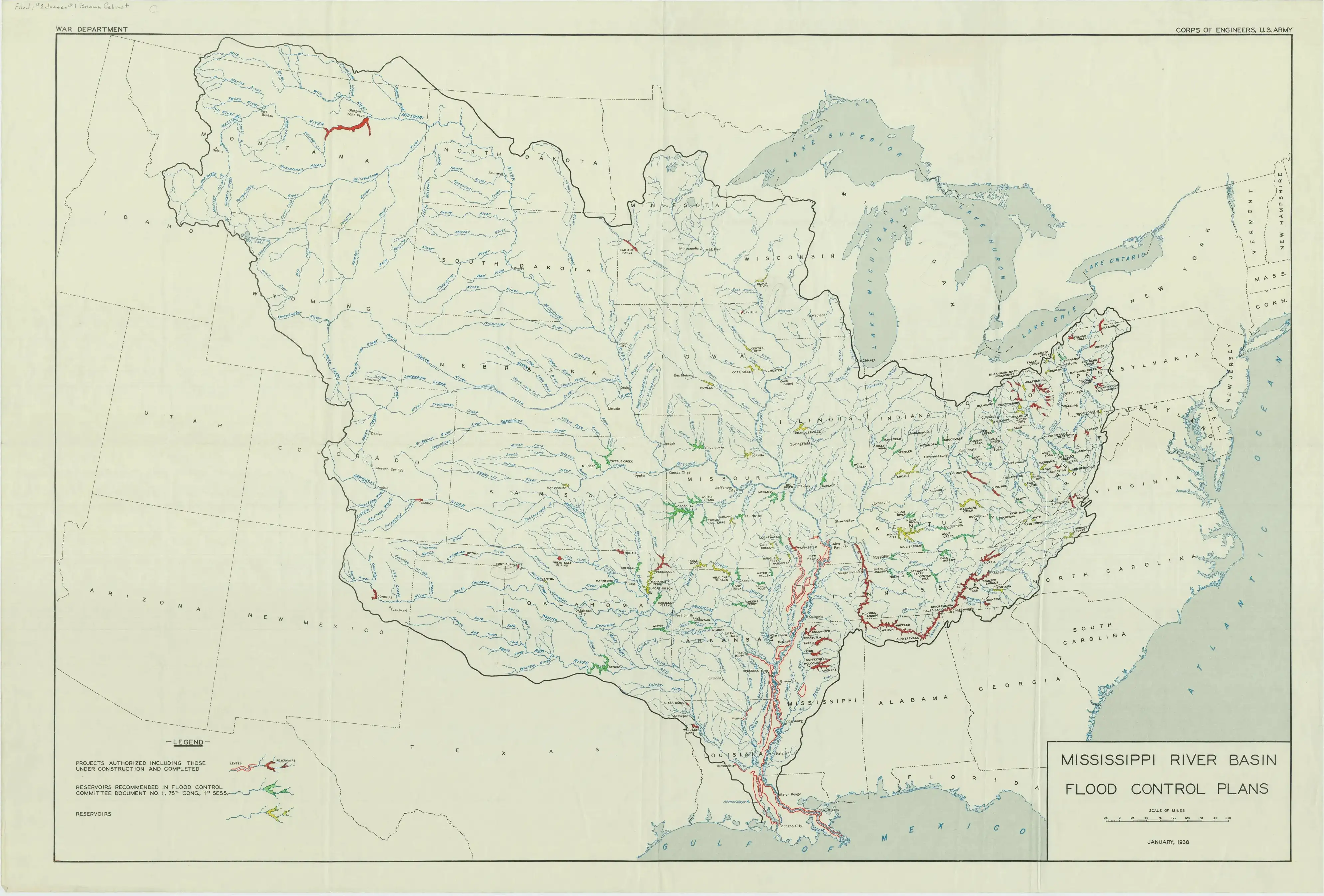 1938年密西西比河流域防洪系统