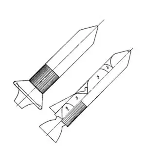 Sea Dragon火箭海上发射场景概念图,展示其独特的深海发射方式