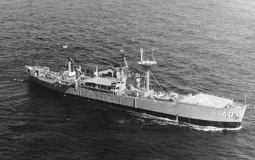 USS Granville S. Hall在1965年进行Project SHAD测试期间