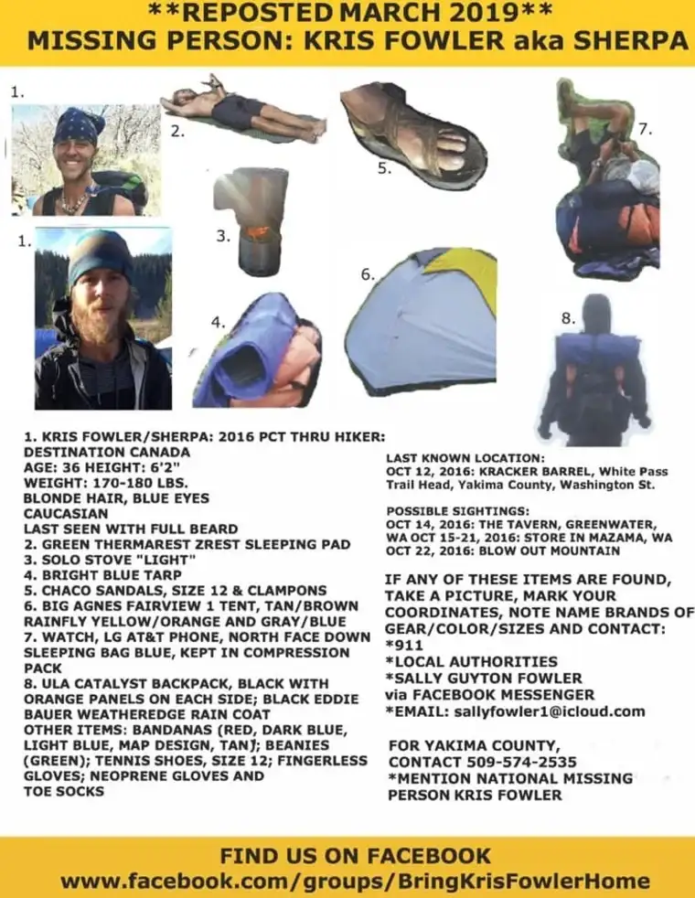 Kris Fowler的寻人启事