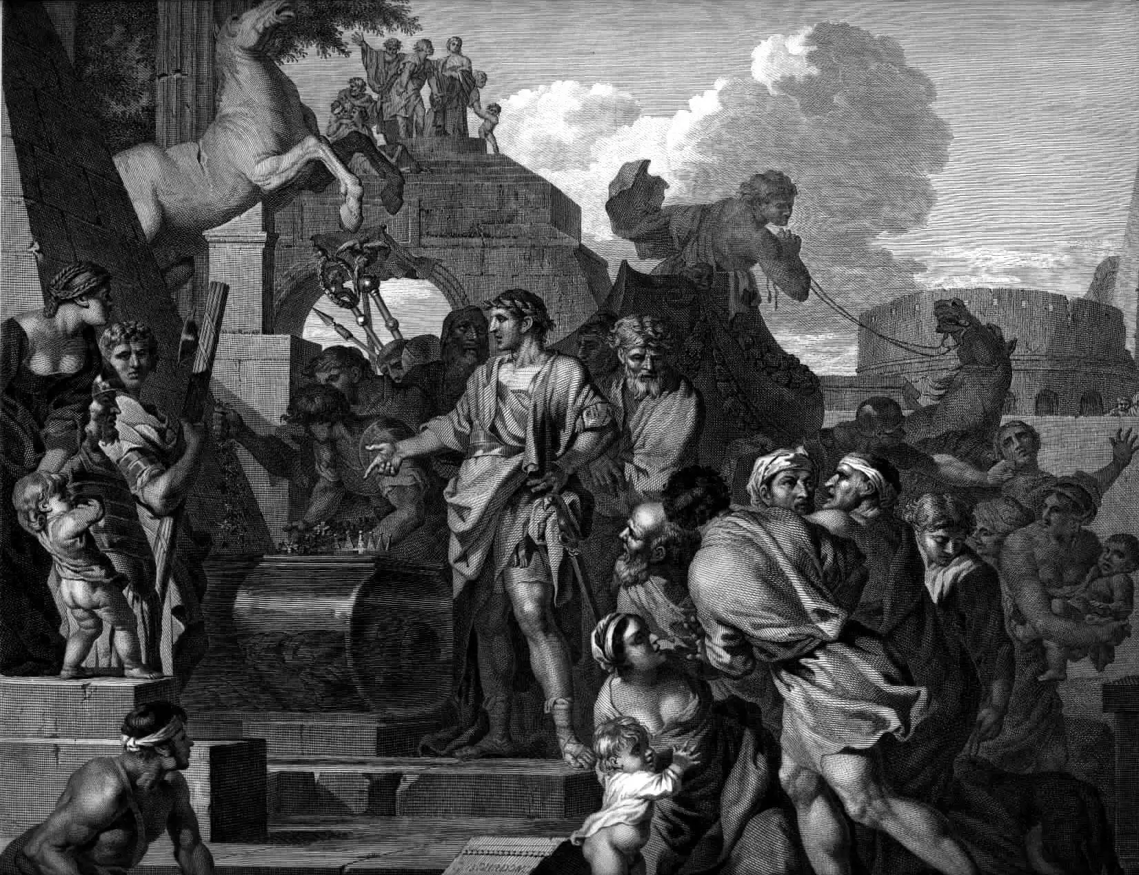 奥古斯都访问亚历山大大帝陵墓