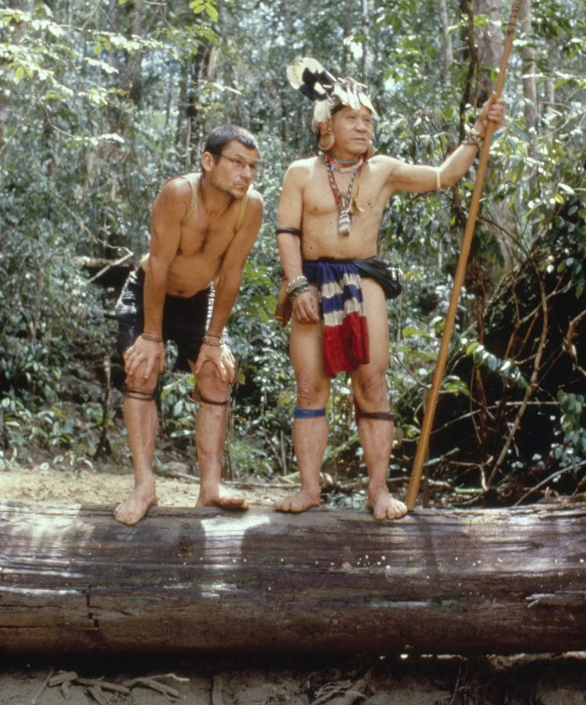 Bruno Manser与Penan族首领Along Sega，1999年