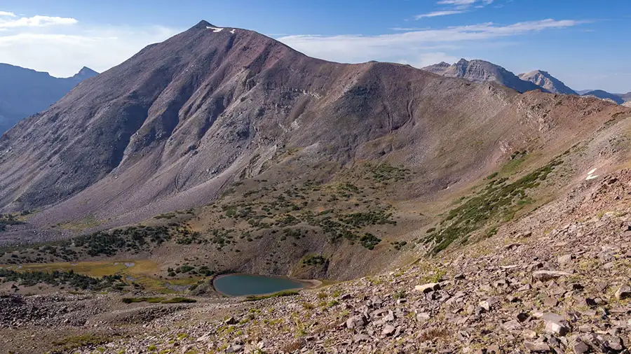 尤因塔山脉拉莫特峰东麓景观