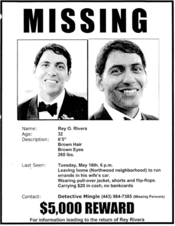 Rey Rivera Missing Poster