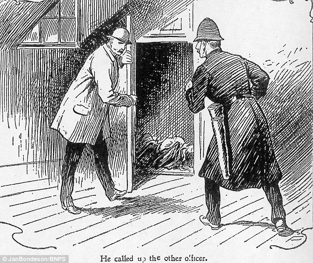 发现Amelia Jeffs尸体的速写