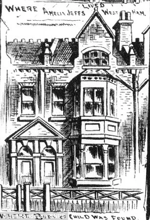 Amelia Jeffs案发现场126 Portway的速写