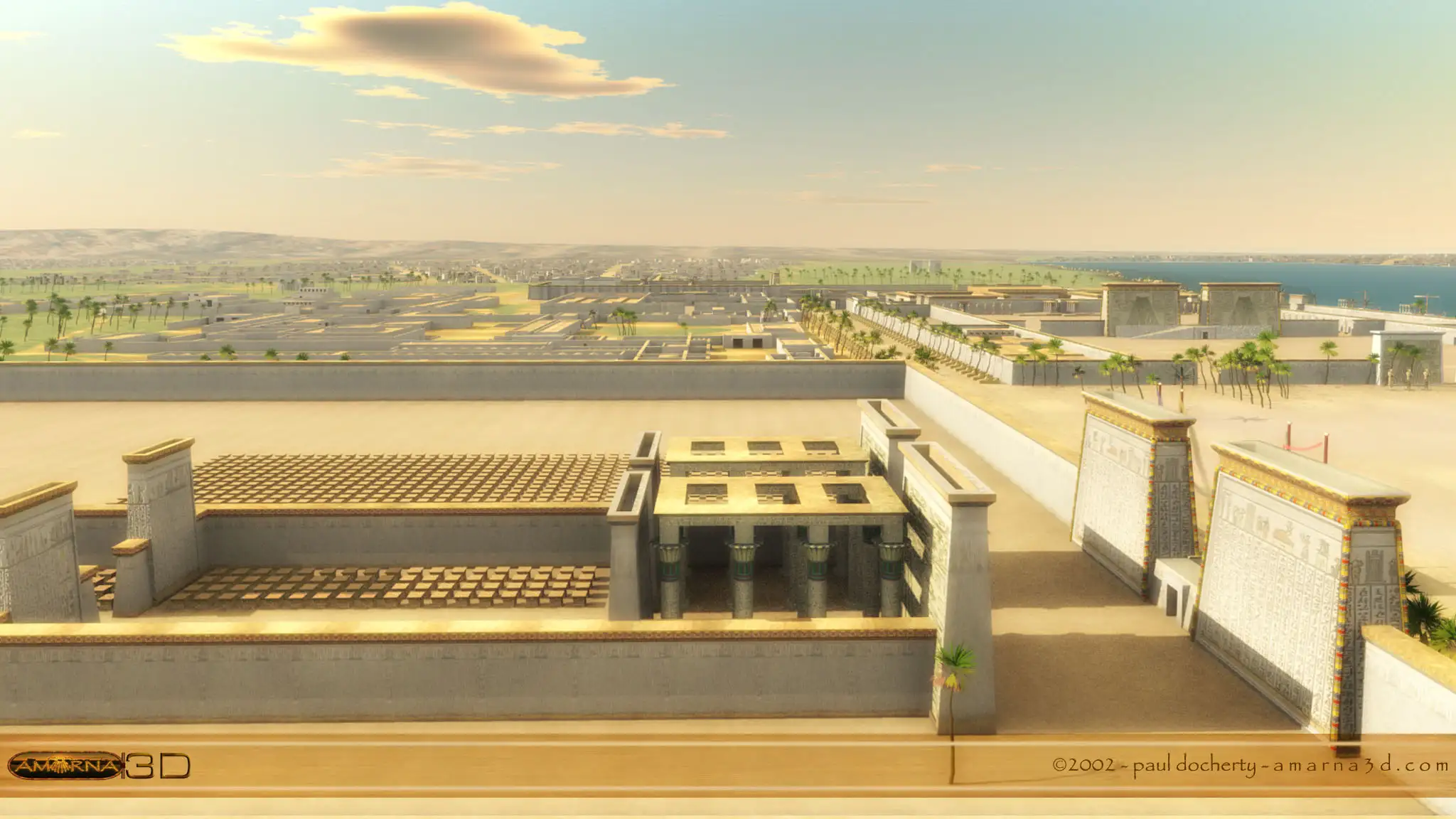 阿玛尔纳城市复原图