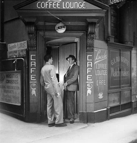 悉尼Push的发源地——林肯咖啡馆,摄于1948-1951年