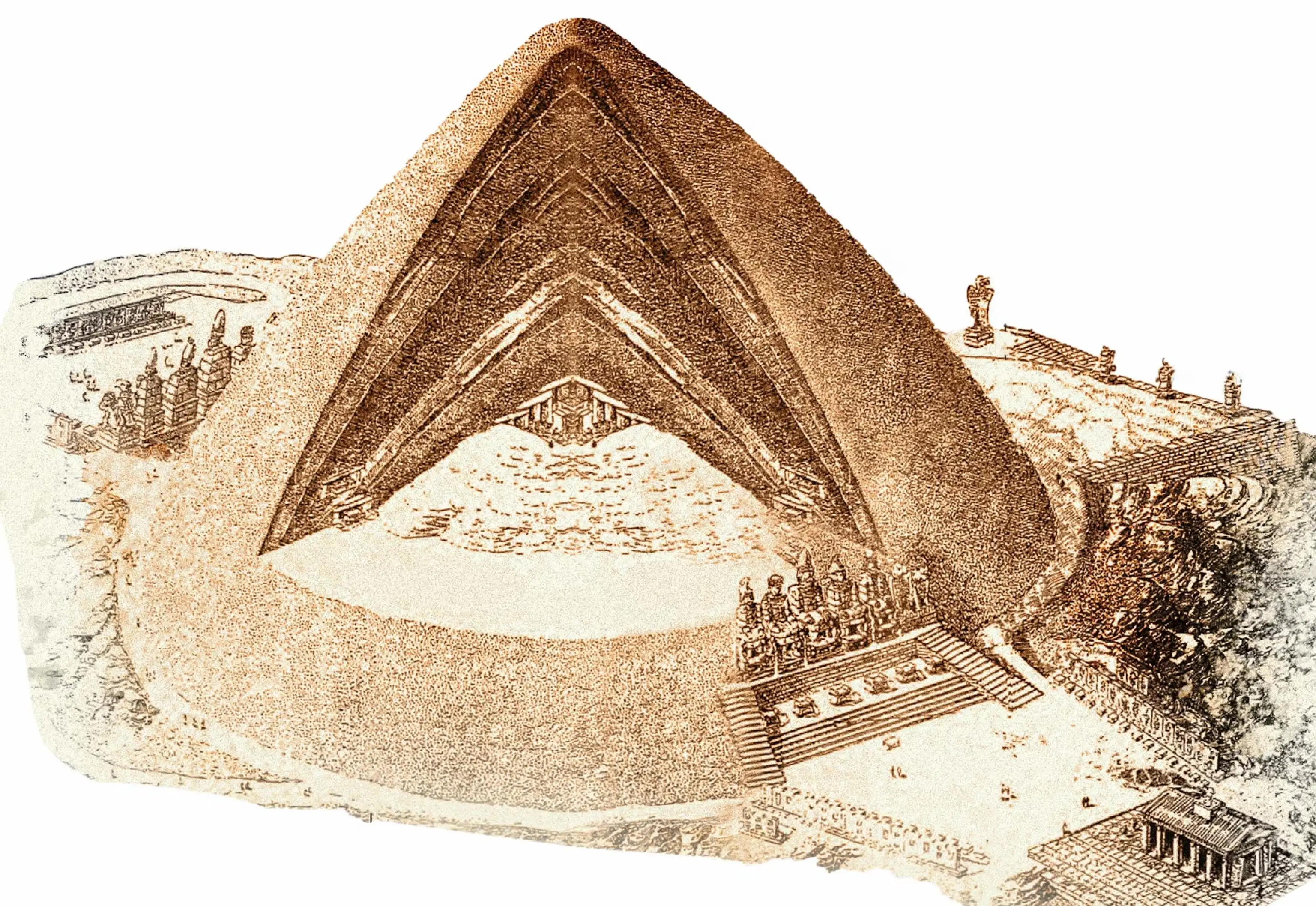 内姆鲁特山陵墓复原图