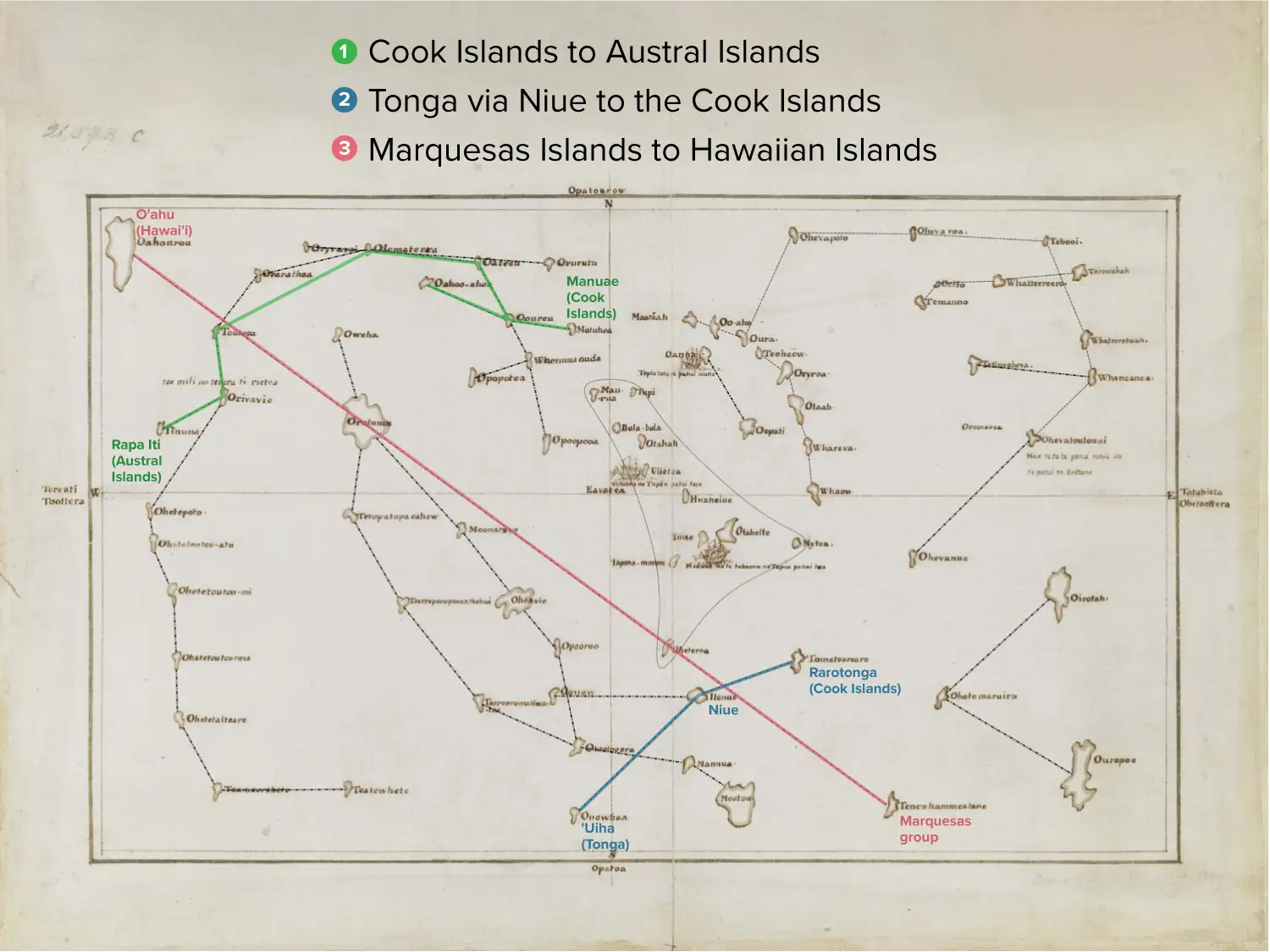 Tupaia地图的航线分析