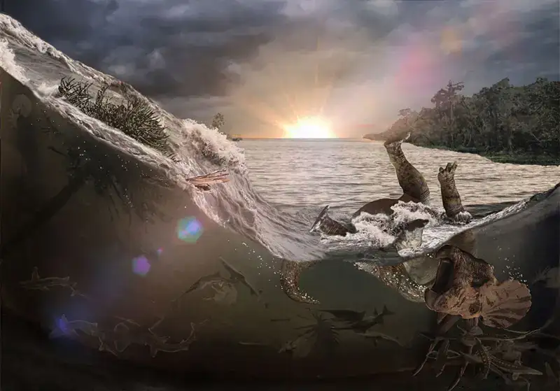 塔尼斯化石点的鱼类化石