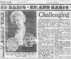 Anna Mitchell-Hedges与水晶头骨