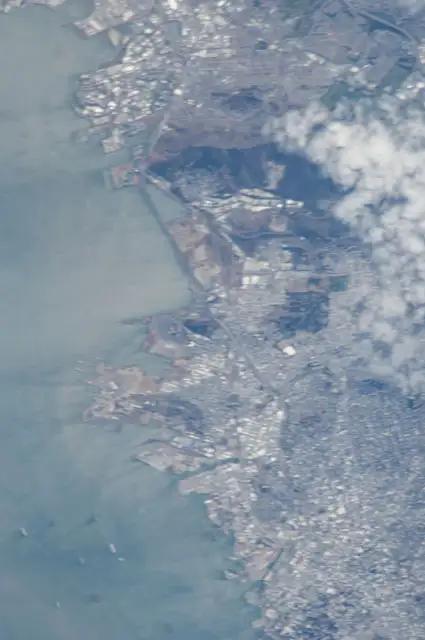 国际空间站拍摄的马拉开波湖