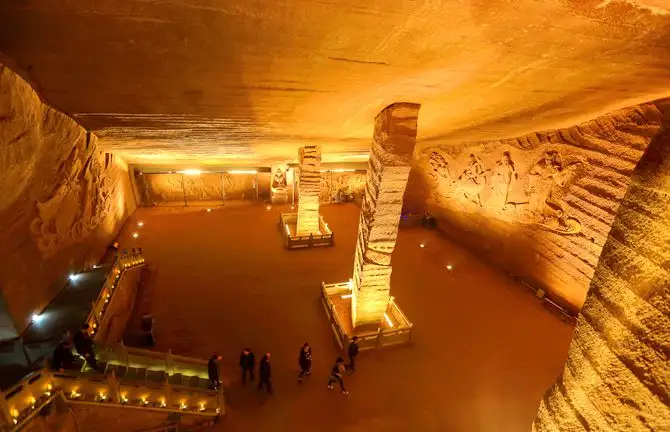 龙游石窟平面图